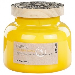 Beliani-DELIGHTBLISS-Geurkaars-Goudenappel-Sojawax