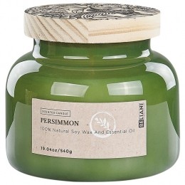 Beliani-DELIGHTBLISS-Geurkaars-Kaki-Sojawax