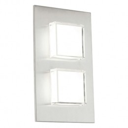 EGLOTuinwandlampLEDPias25Wzilverkleurig93365