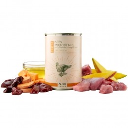 alsa-natureFINESTKalkoen-spiervleesmetzoeteaardappelmangolijnolie400gAantal400g
