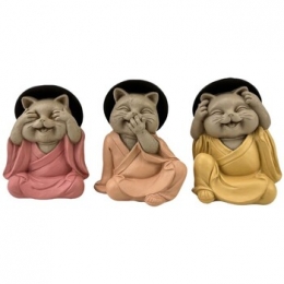 BeeldjesSignesGrimaltBoeddhaKatZiet-Hoort-SpreektNiet