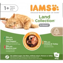 IAMSDelightsAdultLandGravyMultipack8x85gr