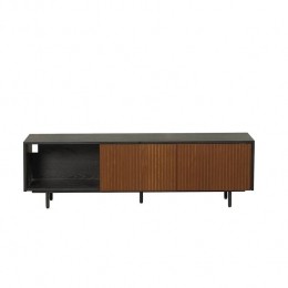 Bronx71Tv-meubelRayzwartrustiekeiken150cm