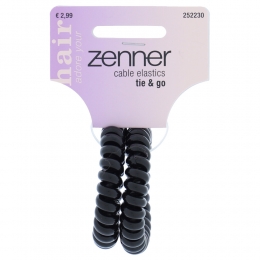 ZennerHaarelastiekCableZwart2stuks