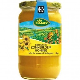 3xDeTraayHoningZonnebloemBio900gr