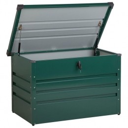 Beliani-CEBROSAS-Kussenbox-Groen-Staal