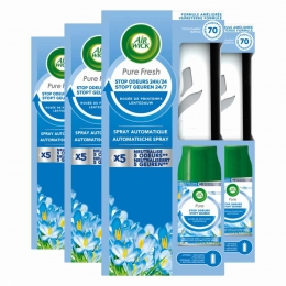 4xAirWickFreshmaticMaxStarterskitPureFreshMorningDew250ml
