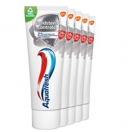 AquafreshTandpastaTandsteenControleFrisseAdem5stuks