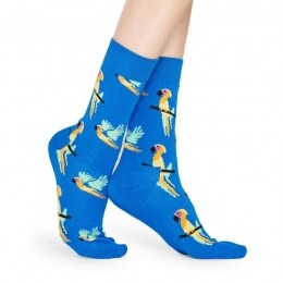 HappySocksParrotSokkenBlauw