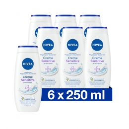 6xNiveaDouchecrmeSensitive250ml