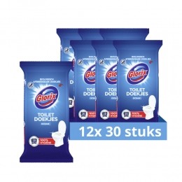 12xGlorixToiletdoekjesOcean30stuks