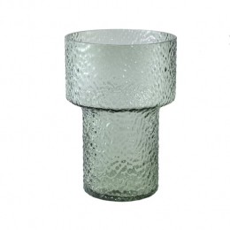 PTMDBlaneGreenDottedGlassVaseRoundWideBorderL