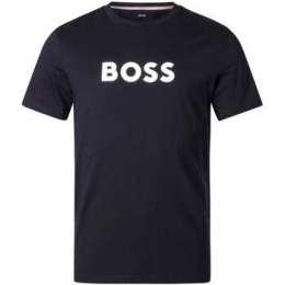T-shirtKorteMouwBOSSContrastLogoRNT-ShirtBlack