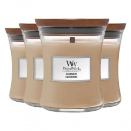 4xWoodWickGeurkaarsMiniCashmere85gr