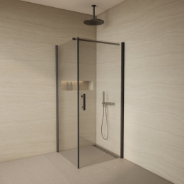 DouchecabineBWS90x90cm6mmHelderGlasmetNanocoatingZwart