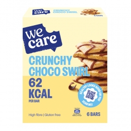 3xWeCareBarsCrunchyChocoSwirl78gr