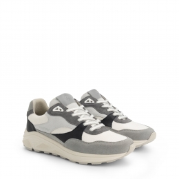 TravelinaposMen-Sneakerlow-Grijs-Blauw-Maat40
