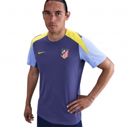 NikeAtleticoMadridStrikeTrainingsshirt2025-2026DonkerpaarsGeel