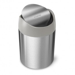 MiniCanAfvalemmer15LZilver-Simplehuman