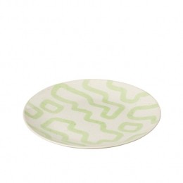 J-LinebordPattern-porselein-groen-large-4stuks