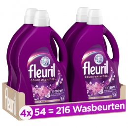 4xFleurilColorBlossomWasmiddel54wasbeurten2430liter