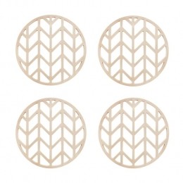 KrumblePannenonderzettermetpijlenpatroon-Beige-Setvan4