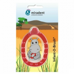 MiradentInfantOBrushBabyTandenborstelRood