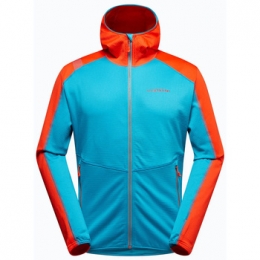 FleeceJackLaSportivaUpendoHoodyML67614322TropicBlueCherryTomato
