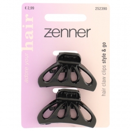 ZennerHaarklemZwart2stuks