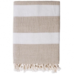 LinenbasketPlaid130x170white