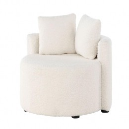 NestlivingElinarondeteddystofkinderfauteuilwit