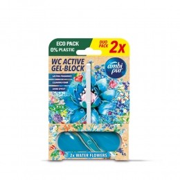 2ehalveprijsAmbiPurToiletblokWaterBloemen2stuks