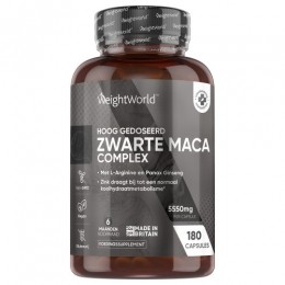 ZwarteMacaComplex5000mg180capsulesmacawartegelemacavoor6maanden