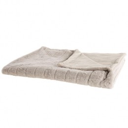 Beliani-LABYAR-Plaid-Beige-180x220cm-Polyester