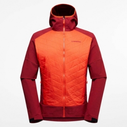 FleeceJackLaSportivaKapHybridHoodyML73322320CherryTomatoSangria