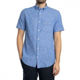 OverhemdKorteMouwGantNormaalkatoenlinnenoverhemdmetkortemouwen