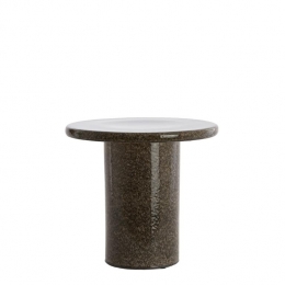 LightlivingBijzettafel405x355cmTUDOkeramiekdonkerbruin