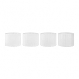 FermLivingRippleWaterglazen4st-200ml-Frosted