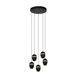 AtmoozOgima-Hanglamp-Zwart-5Lichtpunten-LED-30x30x160cm