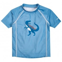 Playshoes-KidsUV-SchutzBade-ShirtDino-Lycramaat7480blauw