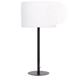 Beliani-VINAZCO-Tafellamp-Wit-Boucl