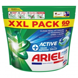 2xAriel4in1WasmiddelPodsActieveGeurbestrijding60stuks