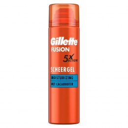 6xGilletteMoisturizingScheergelFusion5ProGlide200ml