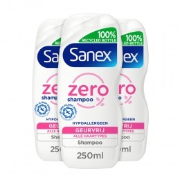 3xSanexShampooZeroSensitive250ml