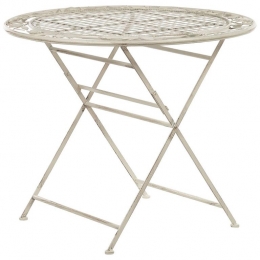 Beliani-BIVIO-Tuintafel-Wit-90x90cm-IJzer