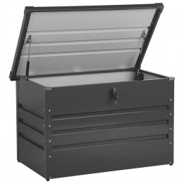 Beliani-CEBROSAS-Kussenbox-Grafietgrijs-Staal