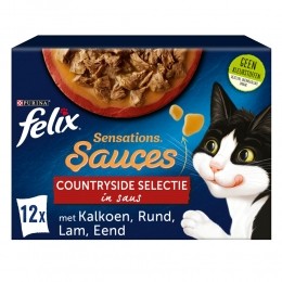 4xFelixSensationsSaucesCountrysideSelectieinSaus12x85gr