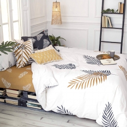 DekbedovertrekFoliageBlanc