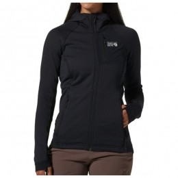 MountainHardwear-WomensPolartecPowerGridFullZip-FleecevestmaatSzwart