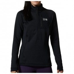 MountainHardwear-WomensPolartecPowerGridHalfZip-FleecetruimaatXSzwart